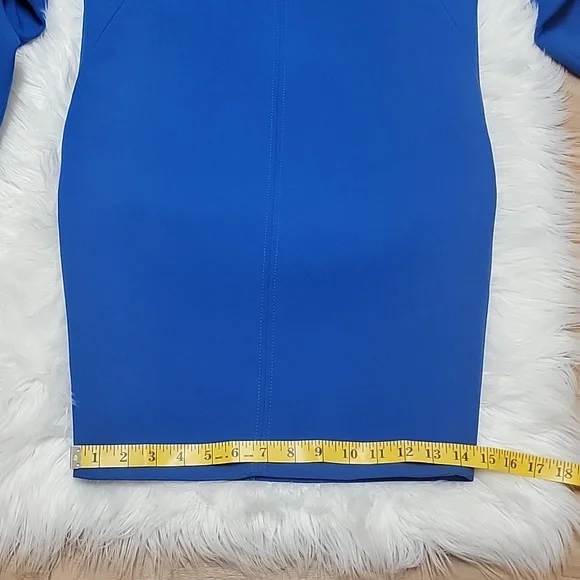 Karen Millen | Compact Stretch Sleeve V Neck Pencil Dress - Picture 11 of 13